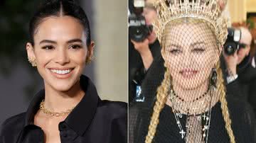 Montagem de fotos de Bruna Marquezine e Madonna; celebridades fazem aniversário em agosto - Foto: Getty Images