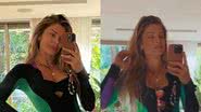 Grazi Massafera deixa pernões de fora em selfies no espelho - Reprodução/Instagram