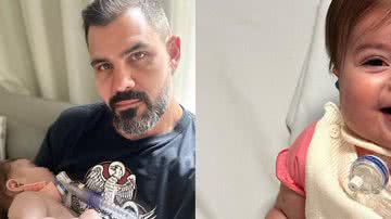 Juliano Cazarré celebra alta hospitalar da filha caçula, Maria Guilhermina de Guadalupe - Reprodução/Instagram