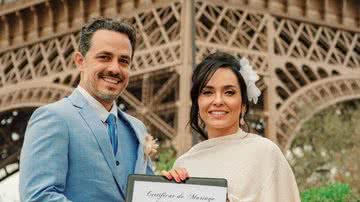 Izabella Camargo e Thiago Godoy se casam em Paris - Divulgação/Camila e Andrey Cepeda