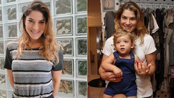 Priscila Fantin com o filho, Romeo - Divulgação/ Rede Globo e Daniel Delmiro/ AgNews