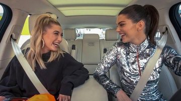 Kendall Jenner e Hailey Bieber - Foto/Reprodução Carpool Karaoke