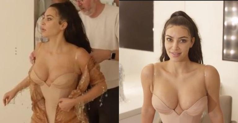 Kim Kardashian investe em vestido sensual e colado para o MET Gala 2019 - Foto/Reprodução KUWTK
