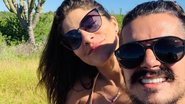 Bruno Lopes posa coladinho com Priscila Fantin em meio a natureza - Reprodução/Instagram