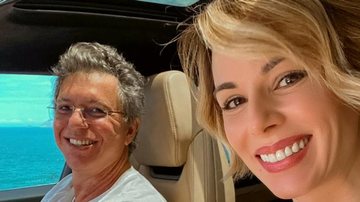 Ana Furtado se diverte ao flagrar Boninho malhando - Reprodução/Instagram